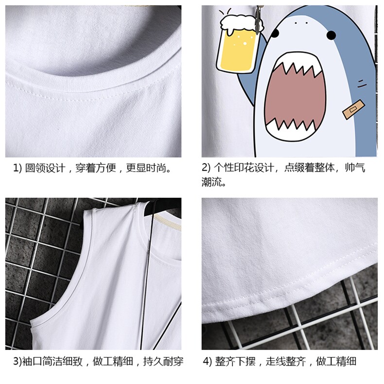 BX25137-P20港风运动汗背心男大码汗衫男无袖T恤男网格挂拍,男装T恤,电商A040A