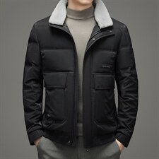 2023秋冬季新款羽绒服男士短款立领保暖休闲外套SNNYR86058-P275,男装羽绒服,电商B212（原钱塘6029）