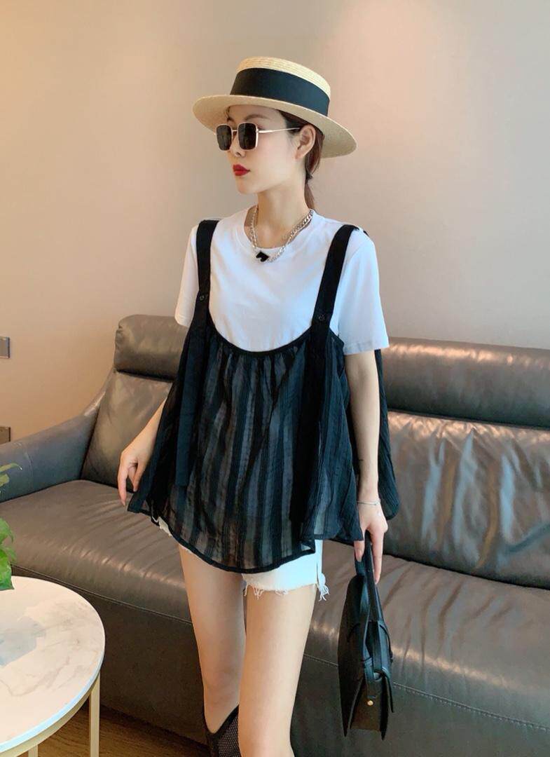 夏季新款两件套娃娃衫，女装，田间晨露