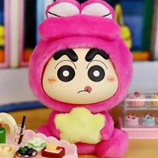 蜡笔小新搪小偶S幻想系列毛绒正版搪胶盲盒超人额鳄鱼山睡衣