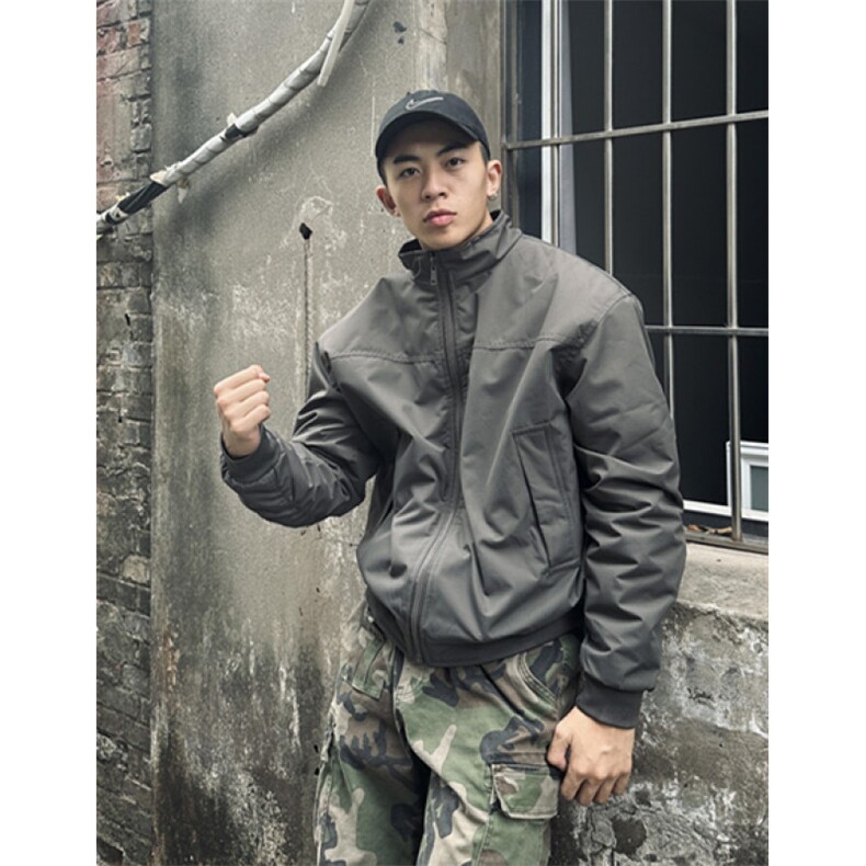 冬季新款加厚加棉时尚百搭简约设计潮流休闲防风夹克男M9600,男装夹克,星座1116A（原606A-3）