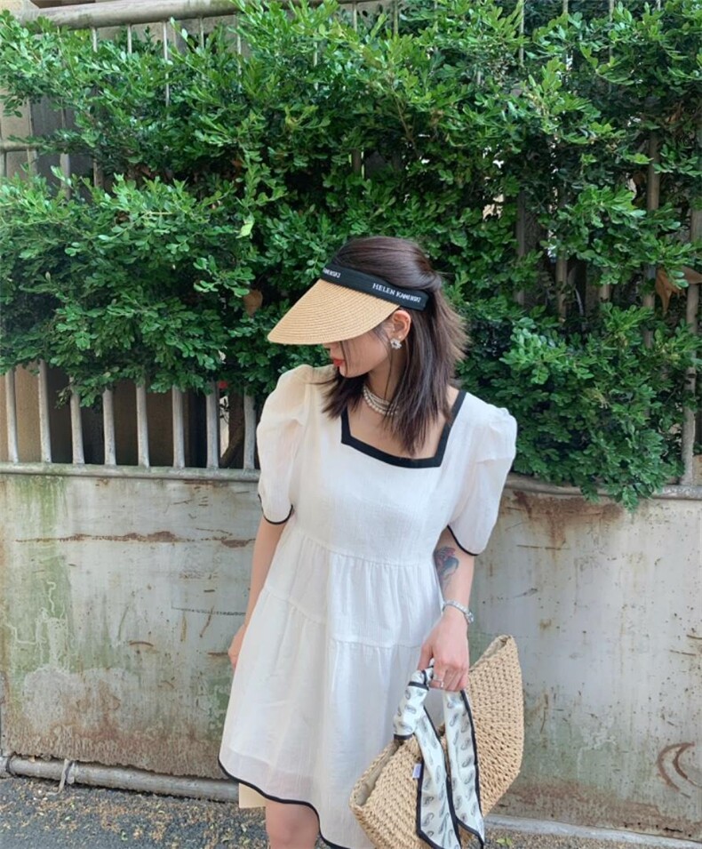 夏季彩色系欧货连衣裙，女装连衣裙，蔓绱(3F)