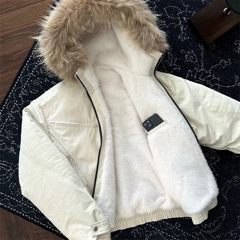 C316MY8442P158特秋冬新款棉衣座山雕棉服毛领内里红色兔毛,男装棉衣,电商C316