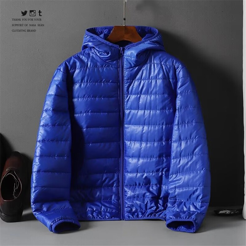 加绒冬男连帽棉衣褶皱条纹面包服棉袄外套大码M-5XLMY999P45,男装棉衣,星座1013-1