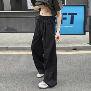 ！2025夏季新款男士直筒宽松休闲裤冰丝长裤310A-4-KZ93-P35图片