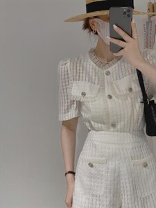 订制工艺面料小香套装,女装职业装,驿谷