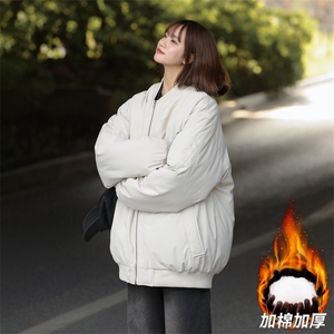 中性风冬季棒球领光板保暖加厚棉衣外套A406 MY822 P105图片