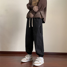 KP821P55美式潮流休闲裤男港风宽松直筒拖地裤束脚裤卫，男装休闲裤，星座1204-3