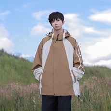 815A-MJ78362-65特春秋装新款拼接登山服三防冲锋衣外套夹克，男装夹克，星座815A