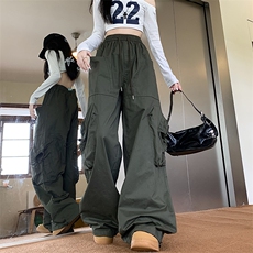 休闲裤男女韩版潮流高街帅百搭宽松个性2024秋冬ins长裤K5837-P47，男装休闲裤，星座412-3