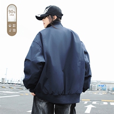 广检90%白鸭绒冬季外景羽绒服充绒量75gM-5XHY25593-特P109，男装羽绒服，电商A022