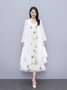 背心连衣裙女2025夏季新款防晒衣雪纺披肩开衫外搭裙子图片