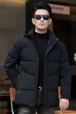 冬季白鸭绒加厚蓬松男羽绒服短款中青年休闲保暖简约防寒外套男装，男装羽绒服，钱塘6003（原4033）