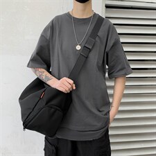 0536胸包休闲个性斜挎包新款嘻哈腰包男潮牌帆布大容量单肩包，鞋类箱包男包，星座510A-2