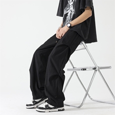 量大优供视频夏季直筒宽松阔腿男女休闲裤CK31特P28控58M-4XL，男装休闲裤，电商B325