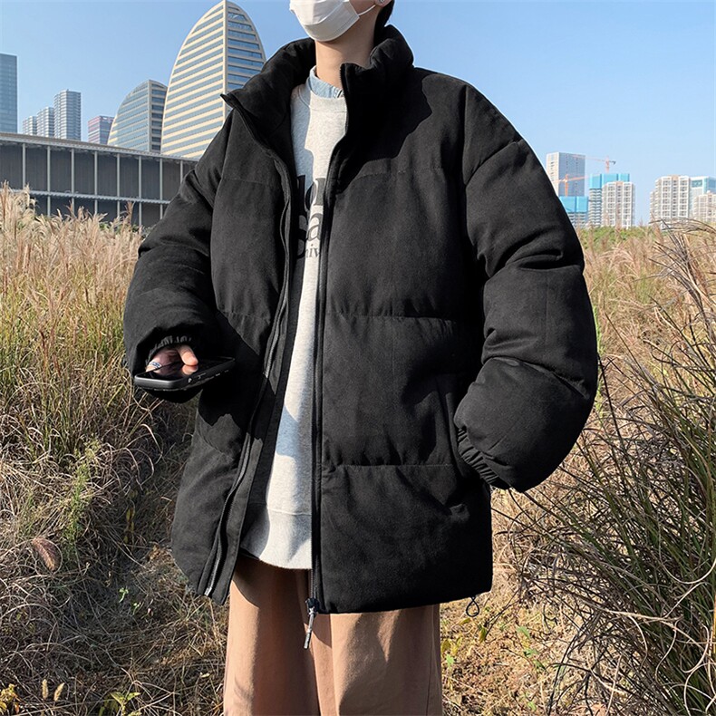 F584P90秋冬季高级棉服男生立领宽松大码棉衣港风复古袄子,男装棉衣,星座512-6
