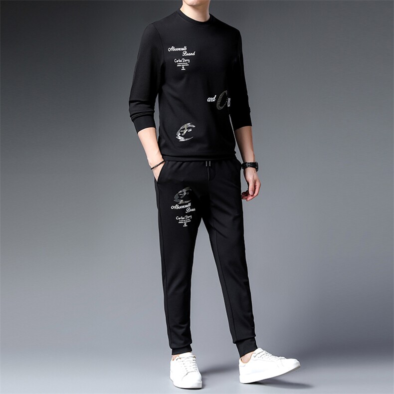 CA9808钱塘2020-2春秋新款时尚休闲帅气中青年男士套装P160,男装休闲套装,钱塘207-2