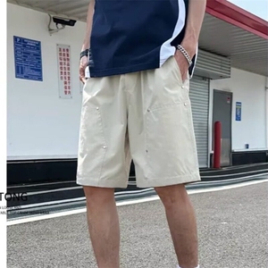短裤男款夏季薄款潮牌美式工装裤褶皱高级感冲锋五分裤潮2025
