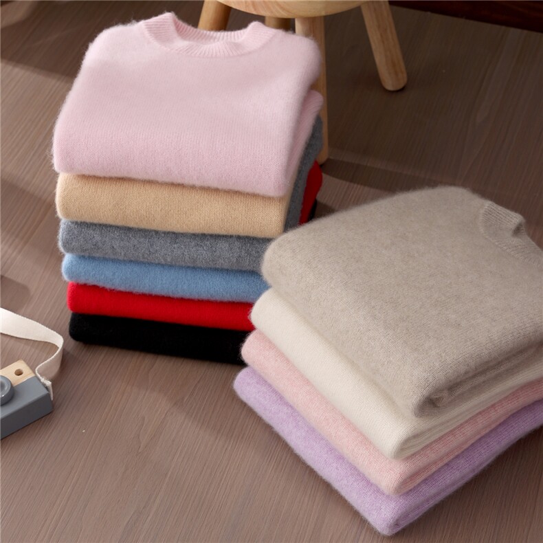 优质精选儿童纯色羊毛衫男童加厚套头针织女童羊绒毛衣打底衫，童装儿童羊毛衫，初丹羊绒童装