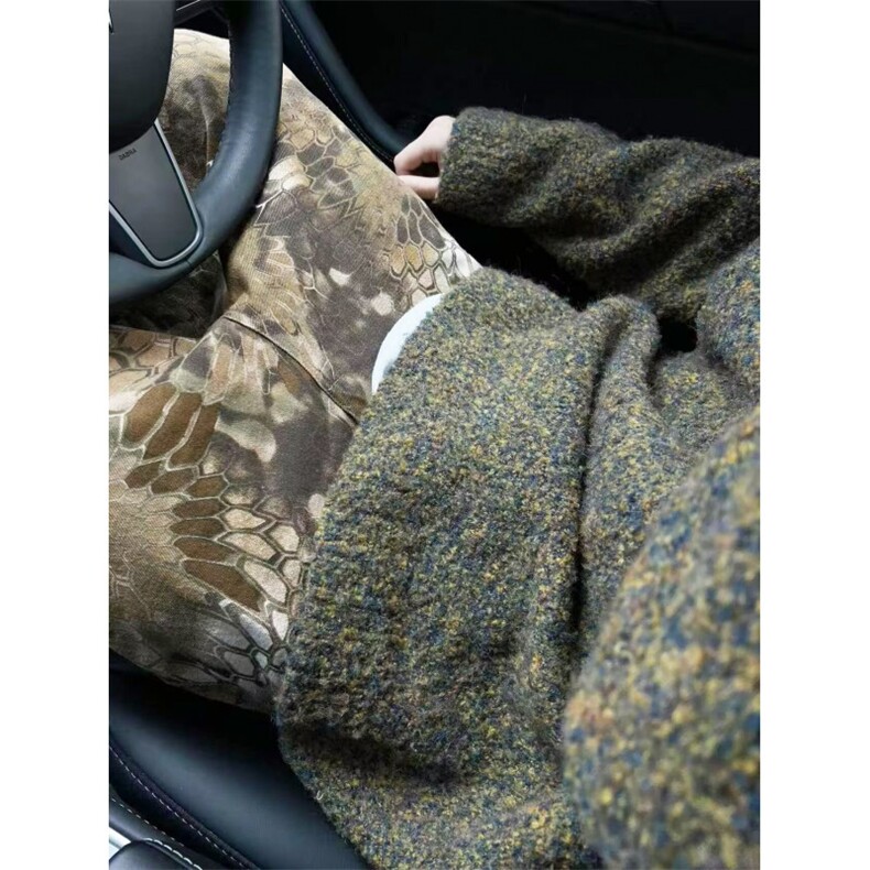 美式复古马海毛绿色毛衣男款秋季韩系慵懒风格穿搭潮牌毛线衣外套,男装针织衫/毛衣,星座506A