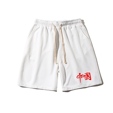HD74276-P22华夫格短裤男大码宽松五分裤男直筒中裤，男装休闲裤，电商A040