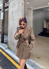 秋季新品时尚风衣，女装风衣，亿炫