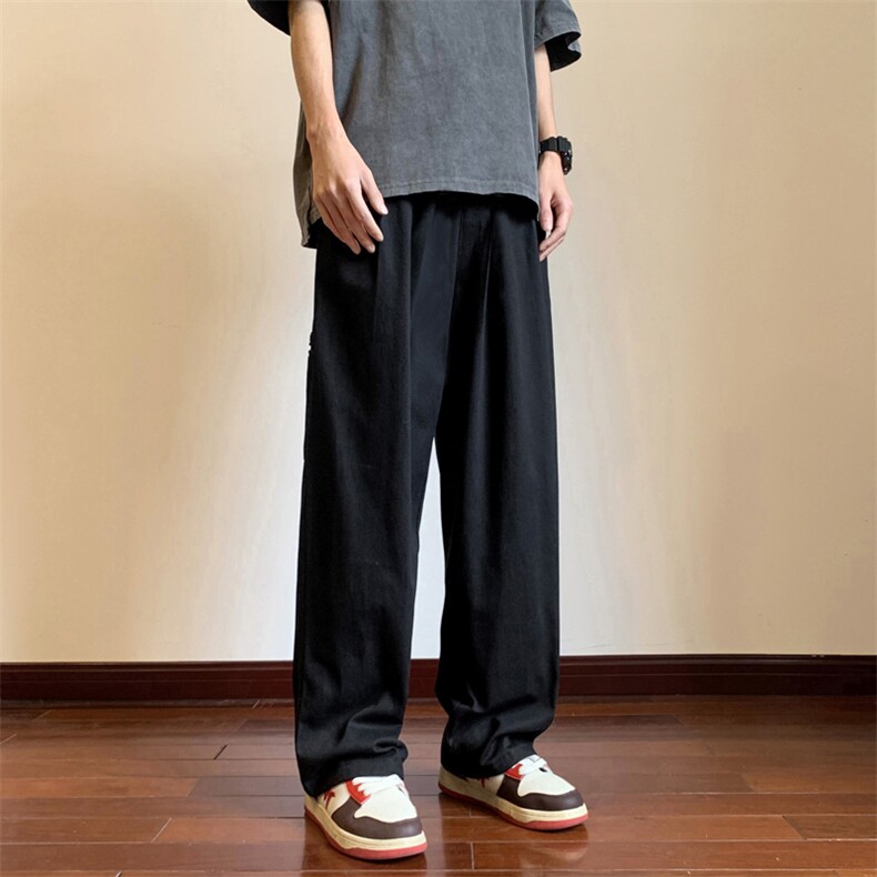 K123-P40青春流行宽松拖地长裤休闲裤,男装休闲裤,星座1501-1