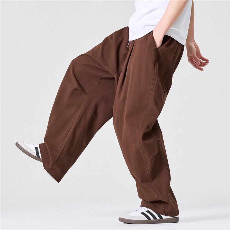 春装新款大码日系复古直筒阔腿裤伞兵裤工装裤潮港风K319/P60，男装工装外套，电商A221A