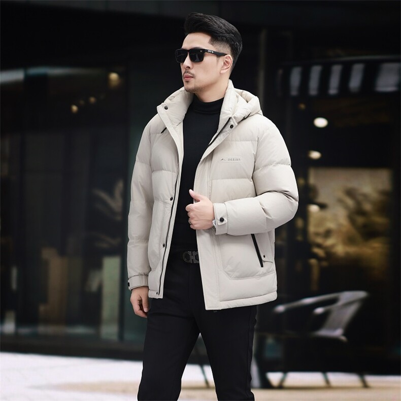 男装羽绒服YR8612新品主推95绒帽款面包服雪*飞活帽斜纹提花面料,男装羽绒服,钱塘207-1