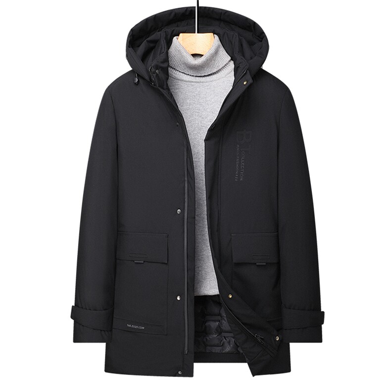 棉服男士加厚保暖2023冬季新款中年可脱卸帽休闲爸爸装棉衣外套,男装棉衣,电商B212（原钱塘6029）