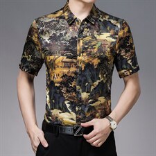 GBN8861夏季新款男式休闲衬衫短袖时尚衬衣P285，男装衬衫，电商B360