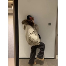 S845-P90新款简约气质潮流慵懒百搭时尚流行棉服外套，男装棉衣，星座617A-2