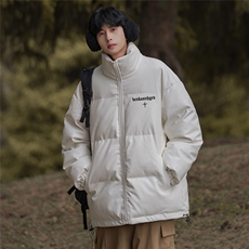 港风23冬季百搭字母印花潮流防水棉服外套MY6452P115控158，男装棉衣，电商A268A