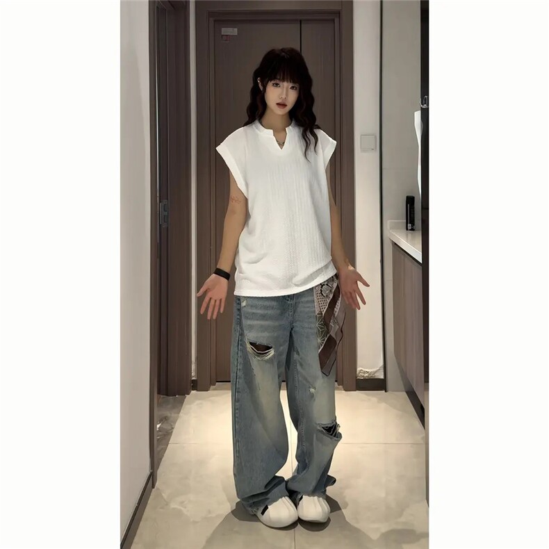 ZT114-P27肌理感运动背心男款夏季潮牌美式高街无袖t恤,男装背心/马甲,电商B323A