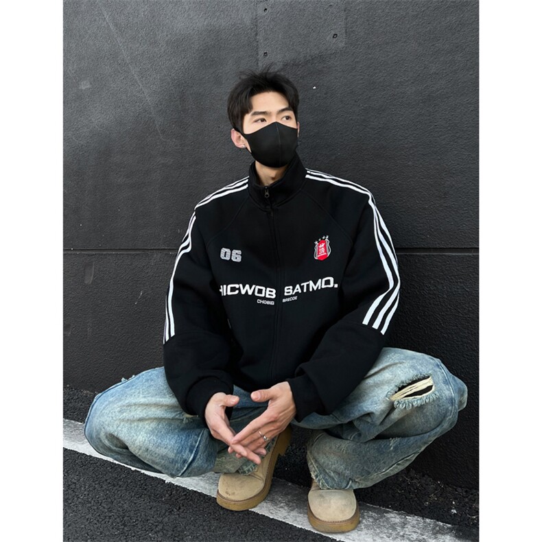 三条杆开衫绣花外套男 cp103-特p：70图片