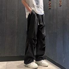 美式机能冲锋裤男女夏季款速干潮牌痞帅宽松直筒速干长裤宽松型，男装休闲裤，星座1013