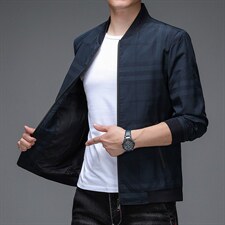 BJY08171秋装男士夹克服装棒球领外套上衣商务休闲四季男装P63，男装夹克，电商B360