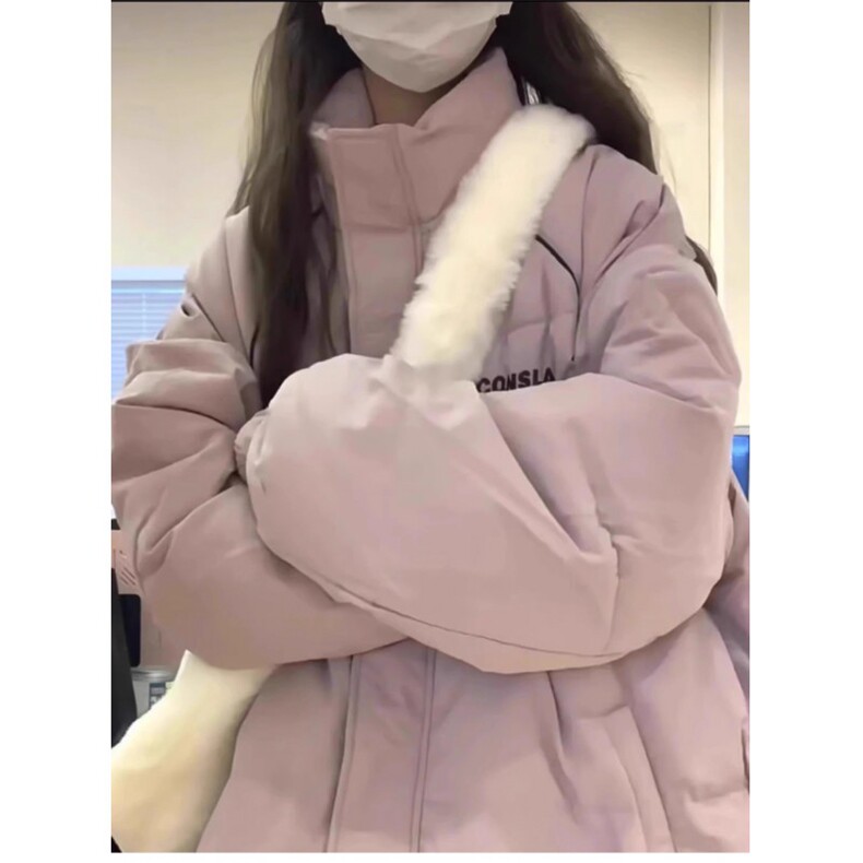韩系羽绒棉服女冬季2025新款宽松学生棉袄面包服加厚保暖棉衣外套,男装棉衣,星座506A