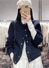 2021秋冬新款时尚单排扣刺绣马车韩版休闲宽松百分百羊毛双面，其它，L·H·X