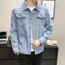 JK609-p48-限价78大量现货网格牛仔夹克肥仔量足破洞印花大码，男装夹克，星座103A