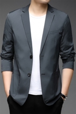 YY-A6228801男式2023春秋西装男西服棉麻外套修身商务休闲男P190，男装西服，电商B360