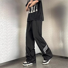 长裤条纹宽松型潮新款运动裤青春流行潮流休闲裤男印花时尚，男装休闲裤，星座716-2