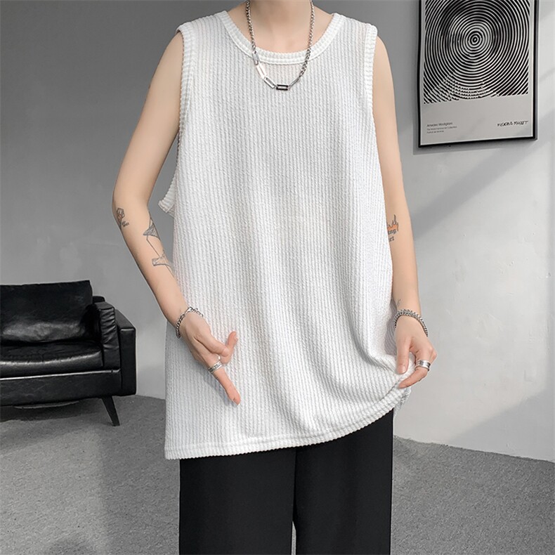 8XL-M特大码无袖T恤男肌理感冰丝坎肩运动篮球背心男DX320P30，男装背心/马甲，电商D206-1