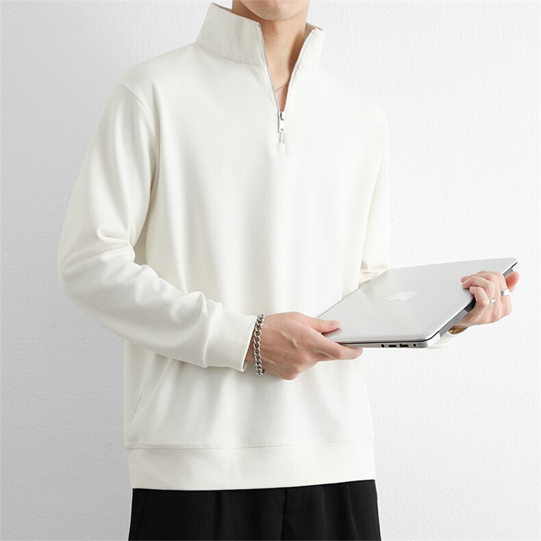 卫衣男款2025春秋季美式立领打底长袖男上衣服重磅高领外套,男装T恤,星座914