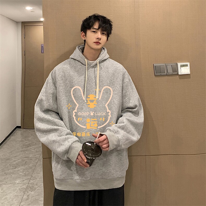 纯棉连帽卫衣男大码运动帽衫宽松薄WY2297-P35,男装卫衣,电商A040