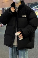 冬季青少年灯芯绒立领拼接外套休闲百搭面包服棉服5302-P78，男装棉衣，电商B306