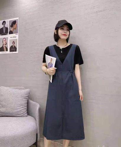 天丝面料假两件套，女装，慕亿