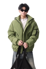 棉服男冬季新款港风宽松连帽棉衣MF9006-P90，男装棉衣，星座214-3