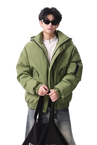 棉服男冬季新款港风宽松连帽棉衣MF9006-P90图片