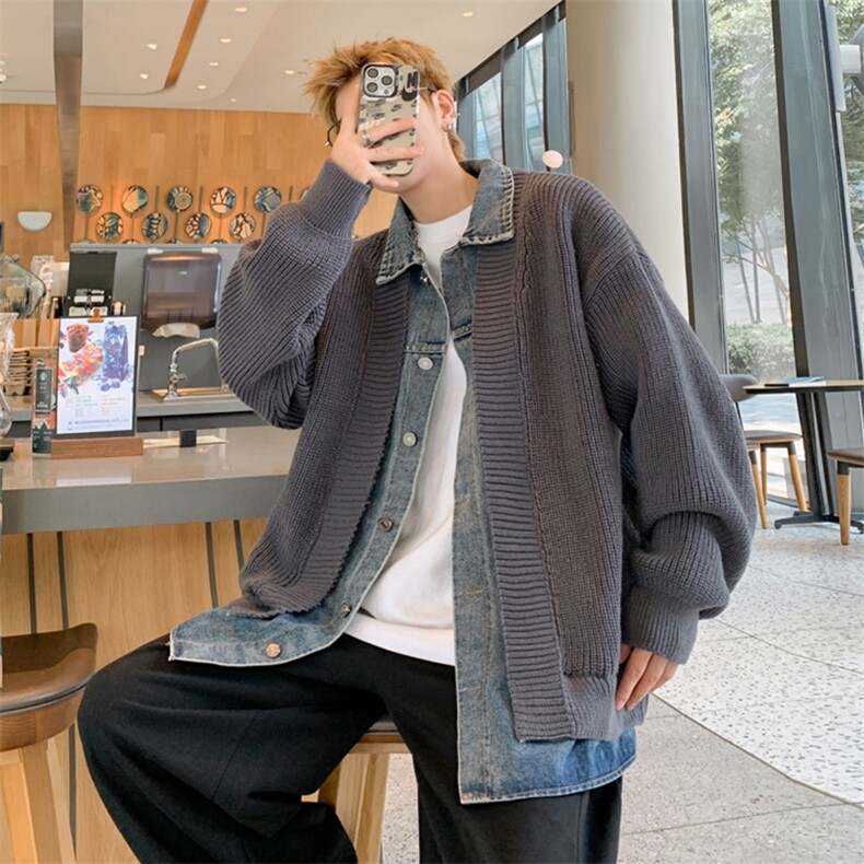 2024【新品】新品针织开衫男士休闲外套上衣1018-1-M690-P85,女装短外套,星座1018-1​